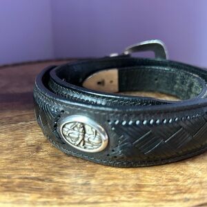 Sentry Black Leather Golf Belt 1996